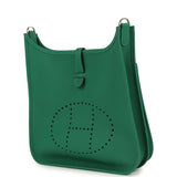 Hermes Evelyne III PM Vert Vertigo Clemence Palladium Hardware