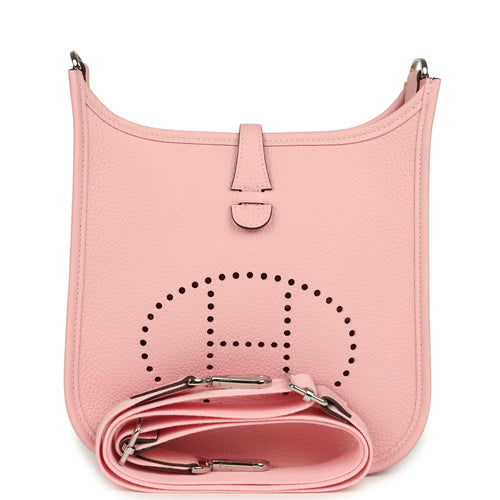 Hermes Evelyne 23 Rose Sakura Clemence Palladium Hardware
