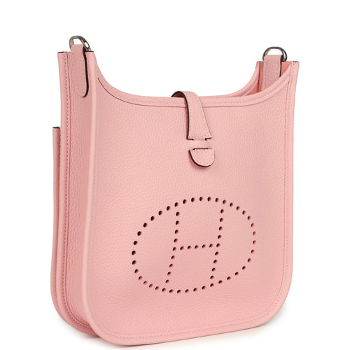 Hermes Evelyne 23 Rose Sakura Clemence Palladium Hardware