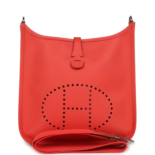 Hermes Evelyne I PM Rose Jaipur Epsom Palladium Hardware