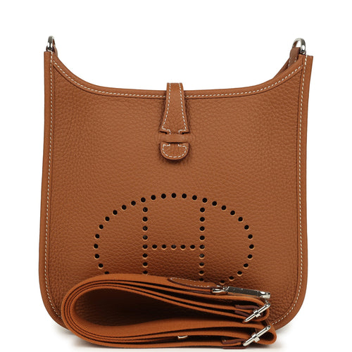 Hermes Evelyne 23 Gold Clemence Palladium Hardware