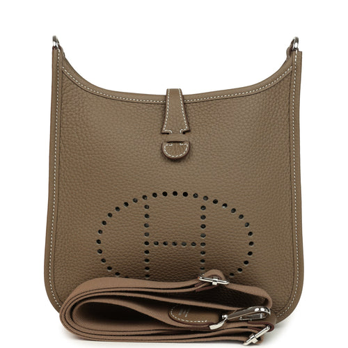 Hermes Evelyne 23 Etoupe Clemence Palladium Hardware