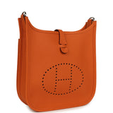 Hermes Evelyne 23 Orange Clemence Palladium Hardware