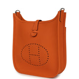 Hermes Evelyne 23 Orange Clemence Palladium Hardware