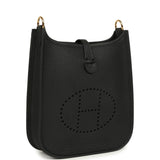 Hermes Evelyne TPM Black Clemence Gold Hardware - Thumbnail View 3
