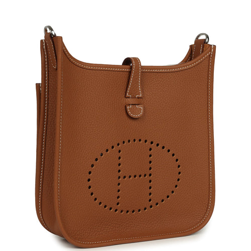 Hermes Evelyne 23 Gold Clemence Palladium Hardware
