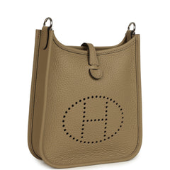 Hermes Evelyne TPM Beige Marfa Clemence Palladium Hardware