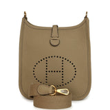 Hermes Evelyne TPM Beige Marfa Clemence Gold Hardware