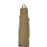 Hermes Evelyne TPM Beige Marfa Clemence Gold Hardware