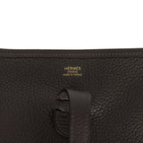 Hermes Evelyne III PM Ebene Clemence Gold Hardware