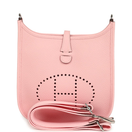 Hermes Evelyne 23 Rose Sakura Clemence Palladium Hardware