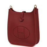 Hermes Evelyne TPM Rouge H Clemence Gold Hardware - Thumbnail View 3