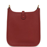Hermes Evelyne TPM Rouge H Clemence Gold Hardware - Thumbnail View 5
