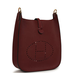 Hermes Evelyne Sellier TPM Rouge H Epsom Gold Hardware
