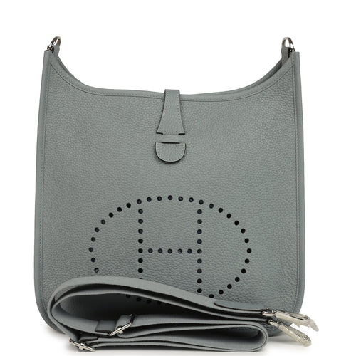 Hermes Evelyne III PM Gris Pantin Clemence Palladium Hardware