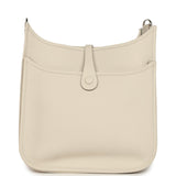 Hermes Evelyne III PM Craie Clemence Palladium Hardware