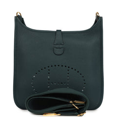 Hermes Evelyne III PM Vert Cypress Clemence Gold Hardware