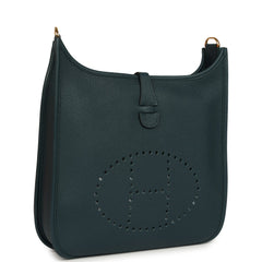 Hermes Evelyne III PM Vert Cypress Clemence Gold Hardware