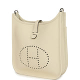 Hermes Evelyne 23 Cream Clemence Palladium Hardware