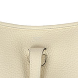 Hermes Evelyne 23 Cream Clemence Palladium Hardware
