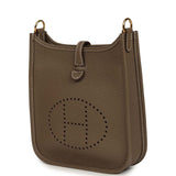 Pre-owned Hermes Evelyne TPM Etoupe Clemence Gold Hardware - Thumbnail View 5