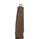 Pre-owned Hermes Evelyne TPM Etoupe Clemence Gold Hardware - Thumbnail View 3