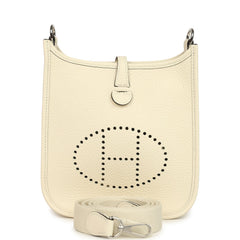 Hermes Evelyne TPM Cream Clemence Palladium Hardware