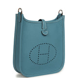 Hermes Evelyne TPM Blue Jean Clemence Palladium Hardware