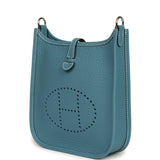Hermes Evelyne TPM Blue Jean Clemence Palladium Hardware