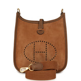 Hermes Evelyne TPM Chamois Grizzly and Alezan Clemence Gold Hardware - Thumbnail View 1