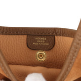 Hermes Evelyne TPM Chamois Grizzly and Alezan Clemence Gold Hardware - Thumbnail View 7