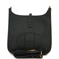 Hermes Evelyne III PM Vert Mangrove Clemence Gold Hardware