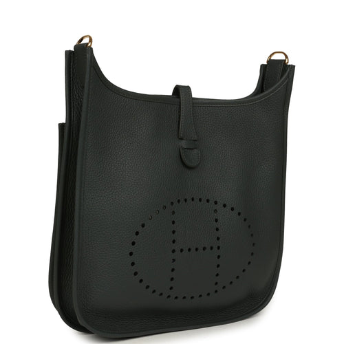 Hermes Evelyne III PM Vert Mangrove Clemence Gold Hardware