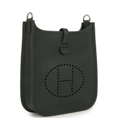 Hermes Evelyne TPM Vert Mangrove Clemence Palladium Hardware