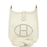 Hermes Evelyne TPM White Clemence Palladium Hardware - Thumbnail View 1