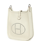 Hermes Evelyne TPM White Clemence Palladium Hardware - Thumbnail View 5