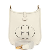 Hermes Evelyne TPM Gris Pale Clemence Gold Hardware - Thumbnail View 1