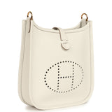 Hermes Evelyne TPM Gris Pale Clemence Gold Hardware - Thumbnail View 2