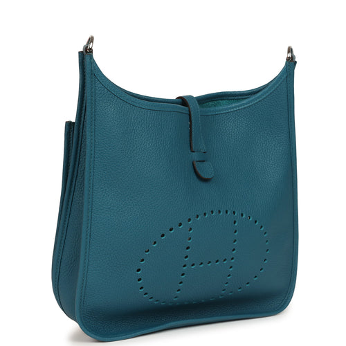 Hermes Evelyne III PM Vert Bosphore Clemence Palladium Hardware