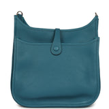 Hermes Evelyne III PM Vert Bosphore Clemence Palladium Hardware - Thumbnail View 4