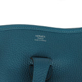 Hermes Evelyne III PM Vert Bosphore Clemence Palladium Hardware - Thumbnail View 7
