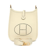 Hermes Evelyne TPM Cream Clemence Gold Hardware - Thumbnail View 1