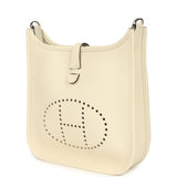 Hermes Evelyne 23 Cream Clemence Palladium Hardware - Thumbnail View 5