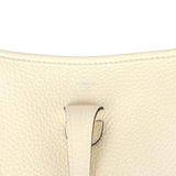 Hermes Evelyne 23 Cream Clemence Palladium Hardware - Thumbnail View 7