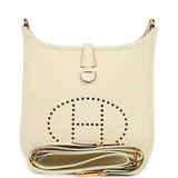 Hermes Evelyne 23 Cream Clemence Gold Hardware - Thumbnail View 1