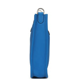 Hermes Evelyne TPM New Bleu Hydra Clemence Palladium Hardware - Thumbnail View 3