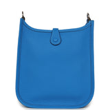 Hermes Evelyne TPM New Bleu Hydra Clemence Palladium Hardware - Thumbnail View 4