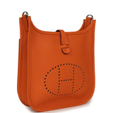 Hermes Evelyne 23 Orange Clemence Palladium Hardware - Thumbnail View 2