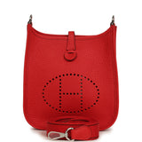 Hermes Evelyne TPM Rouge Radieux Clemence Palladium Hardware - Thumbnail View 1