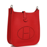 Hermes Evelyne TPM Rouge Radieux Clemence Palladium Hardware - Thumbnail View 2